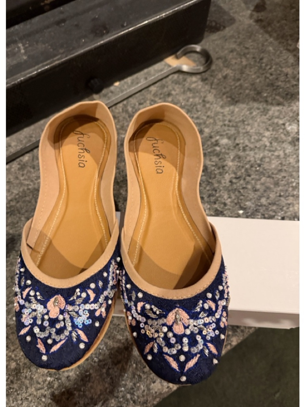 FUCHSIA women’s PORTIA Embroidered Flats